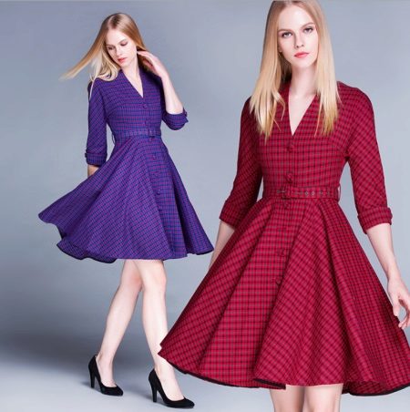 Maluho Dresses na may Long manggas