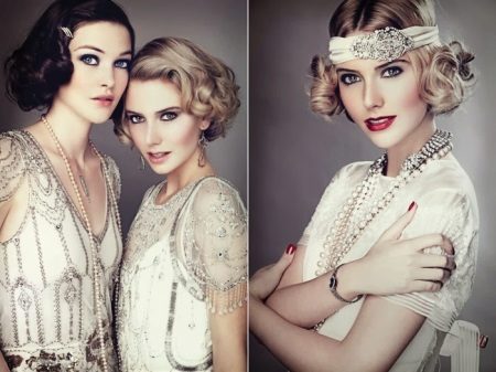 Estilo ng buhok para sa isang damit sa estilo ng gatsby