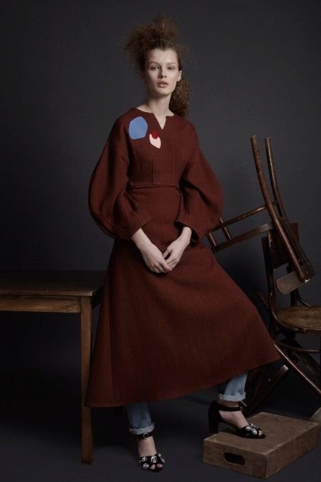 Tatlong Quarter Wool Dress