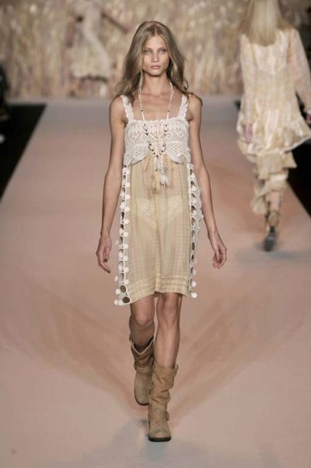Magdamit sa estilo ng boho-eco
