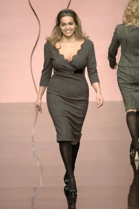 Winter dress para sa buong