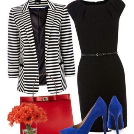 Mga accessories para sa black dress-case
