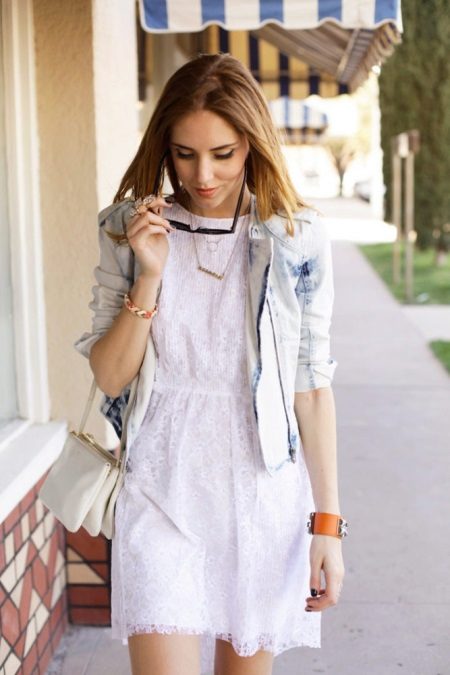 Jacket to a white dress-case