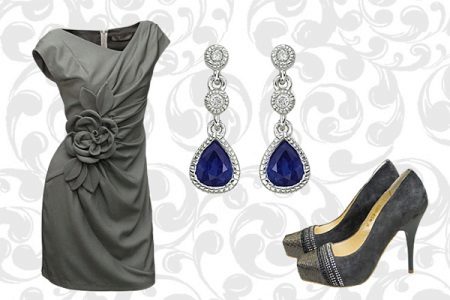 Blue dress sa grey dress