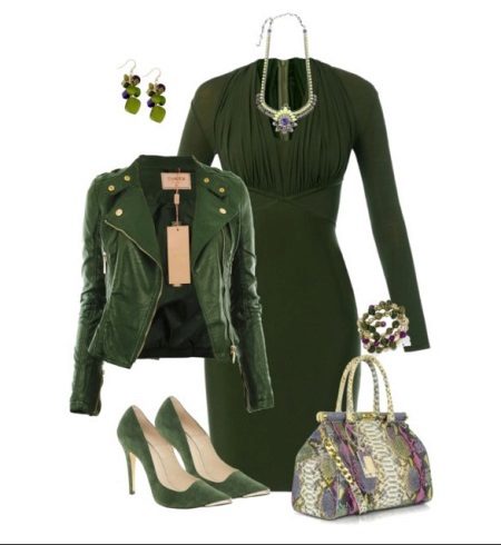 Contrast Green Dress Jewellery