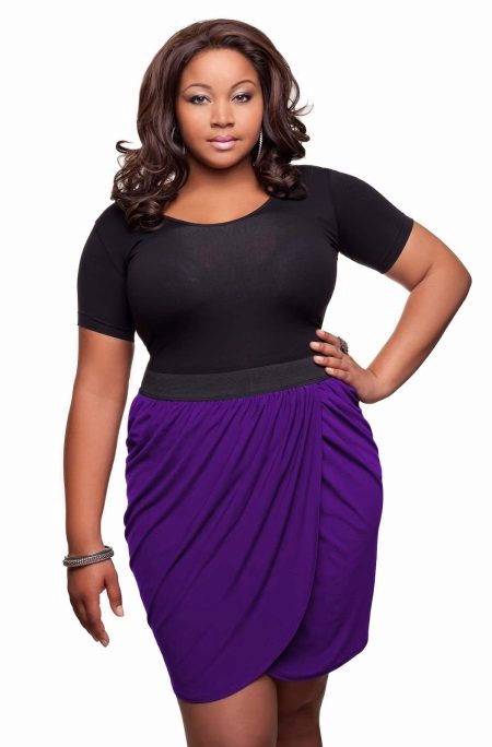 bright purple tulip skirt