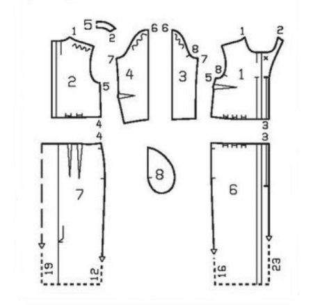 Pattern vintage dress