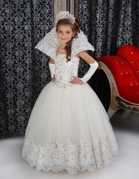 Elegant Christmas fluffy dress for girls