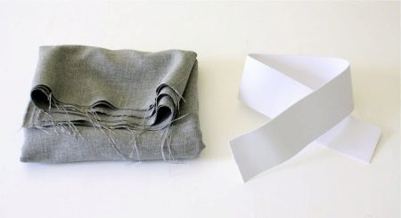 Half-skirt with elastic